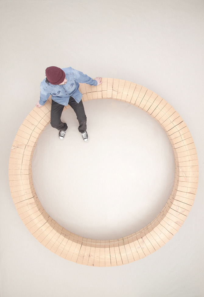Wood Ring Bench by Chris Kabel on thisispaper.com WOODRING top 02 Wood Ring Bench by Chris Kabel on thisispaper.com